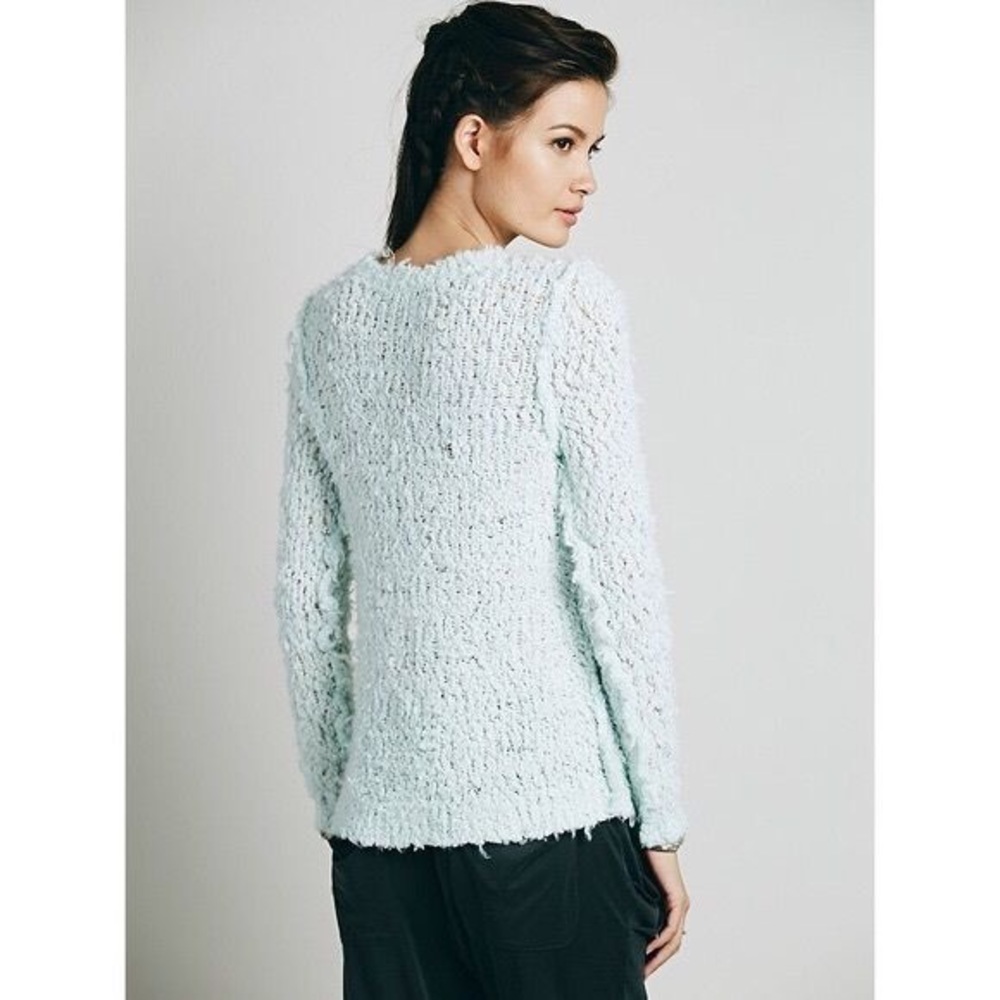 Free People “September Song” Mint Green Sweater